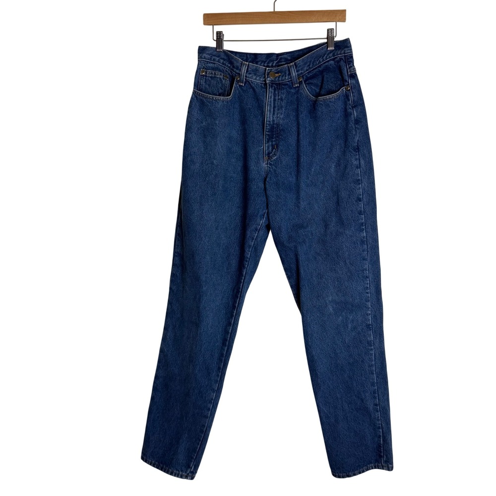 L.L. Bean Women's Flannel Lined Double L Relaxed Fit Jeans‎ Blue 12T 30x32